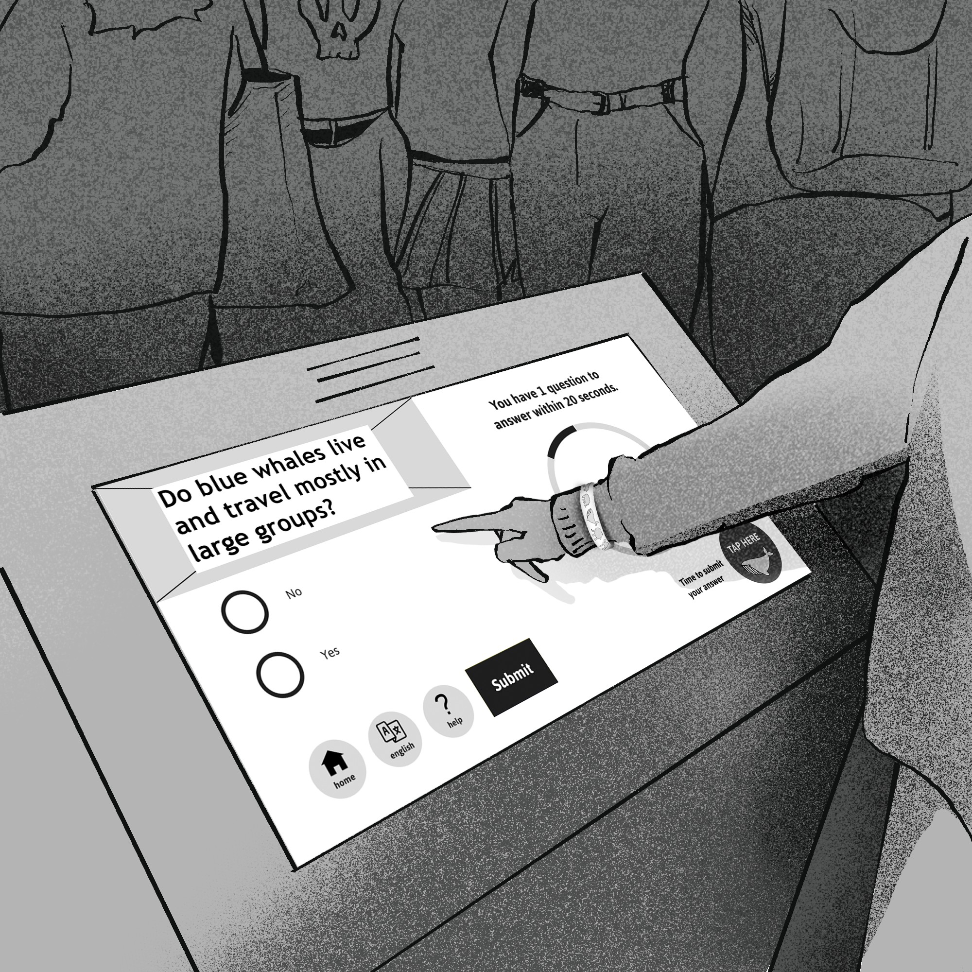 storyboard drawn by dominique on nhm project